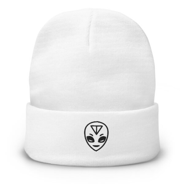 Alien Embroidered Beanie – Premium Winter Hat